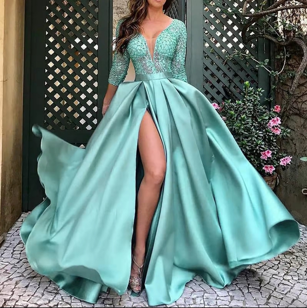 Women'S Elegant Evening Dresses Women'S FashionableLong Dresses Trailing Evenin - Picture 4 of 4